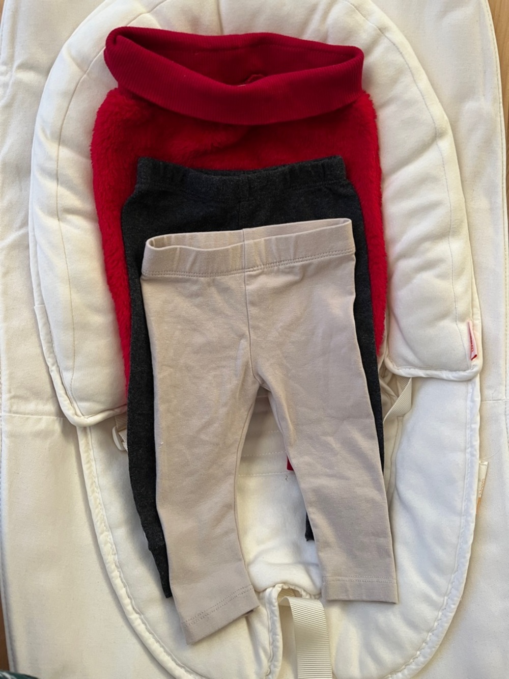 Set of 3 Kids Neutral Beige Leggings - Classic Everyday Bottoms